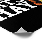 Funny My Therast Eats Hay Gift For Horse Lover M  Poster (Ecke)