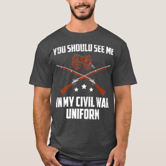 Funny my Zivil War Uniformacacation War T-Shirt (Vorderseite)