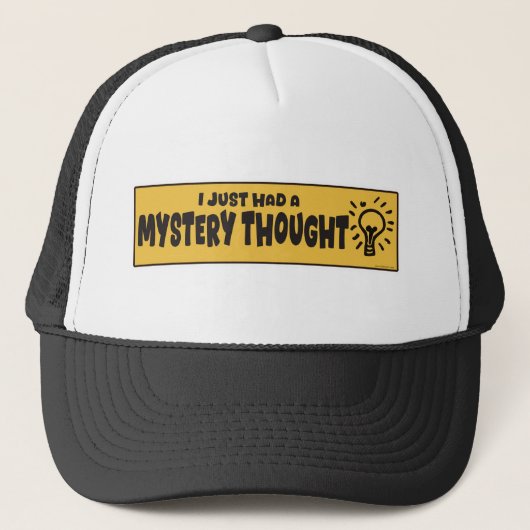 Funny Mystery Thread Roadside Attraction Design Truckerkappe (Vorderseite)