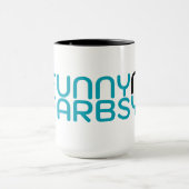 Funny N Farbsy Microphone Logo & Wordmark Mug Tasse (Zentrum)