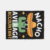 Funny Nacho Average Accountant Cinco De Mayo Mexic Fleecedecke (Vorderseite (Horizontal))