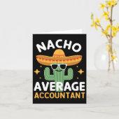 Funny Nacho Average Accountant Cinco De Mayo Mexic Karte (Gelbe Blume)
