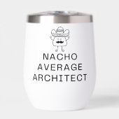 Funny Nacho Average Architect Pun Cute Mustache (Vorderseite)