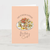 Funny Nacho Average Birthday Card Karte (Vorderseite)