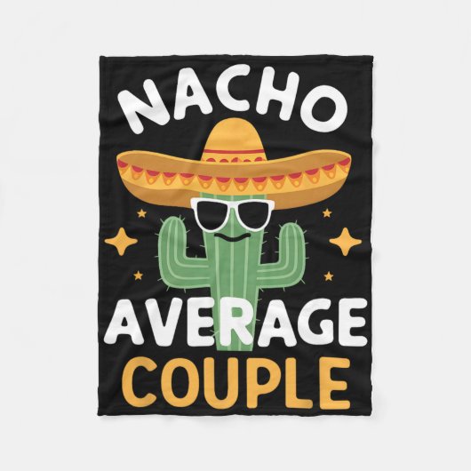 Funny Nacho Average Couple Cinco De Mayo Mexican F Fleecedecke (Vorderseite)