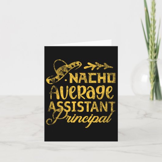 Funny Nacho Average Istant Cinco De Mayo Karte (Vorderseite)