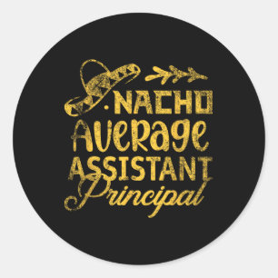 Funny Nacho Average Istant Cinco De Mayo Runder Aufkleber