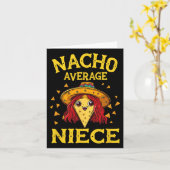 Funny Nacho Average Niece Karte (Gelbe Blume)