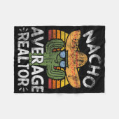 Funny Nacho Average Realtor Cinco De Mayo Mexican Fleecedecke (Vorderseite (Horizontal))