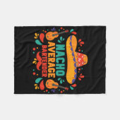 Funny Nacho Average Rtender Cinco De Mayo Mexican Fleecedecke (Vorderseite (Horizontal))