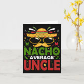 Funny Nacho Average Uncle Cinco De Mayo Mexiko 2 Karte (Gelbe Blume)