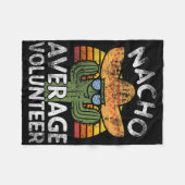 Funny Nacho Average Volunteer Cinco De Mayo Mexica Fleecedecke (Vorderseite (Horizontal))