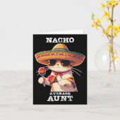 Funny Nacho Durchschnittliche Tante Cinco De Mayo  Karte (Gelbe Blume)