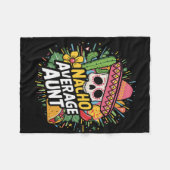 Funny Nacho Durchschnittliche Tante mit Sombrero C Fleecedecke (Vorderseite (Horizontal))