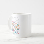 Funny Nähen Dandelion Blume Thread Tasten Quil Kaffeetasse (Vorderseite Links)