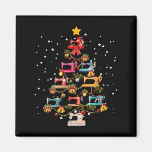 Funny Nähmaschine Weihnachten Baum Weihnachten Magnet
