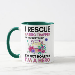 Funny Nähquote Vintage Blumennähmaschine Tasse