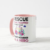 Funny Nähquote Vintage Blumennähmaschine Tasse (Vorderseite Links)