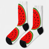 Funny nahtlos bunt Wassermelone niedlich rot Socken (Linkes Detail)