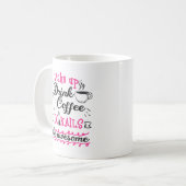 Funny Nail Tech Manicurist Kaffee Lover Techniker Kaffeetasse (Vorderseite Links)