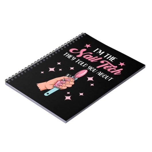 Funny Nail Tech Mitarbeiter Manicure Coworker Notizblock (Linke Seite)