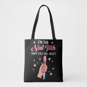 Funny Nail Tech Mitarbeiter Manicure Coworker Tasche