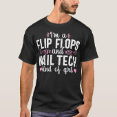 Funny Nail Tech Technician Zitat Maniküre Geschenk T-Shirt (Vorderseite)