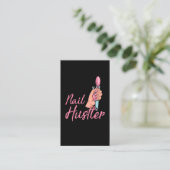 Funny Nail Technician Mitarbeiter Manicure Coworke Visitenkarte (Stehend Vorderseite)