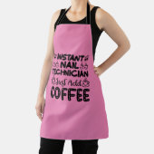 Funny Nail Techniker Kaffeekonzept Schürze (InSitu)