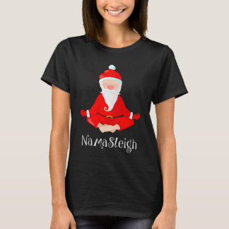 Funny Namasleigh Weihnachten Yoga Xmas T-Shirt