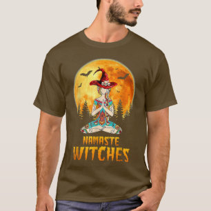 Funny Namaste Hexen Yoga Halloween Kostüm 1017 T-Shirt