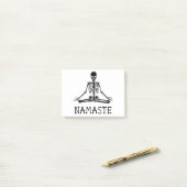 Funny Namaste Skeleton Yogull Halloween T-Shirt Post-it Klebezettel (Auf Schreibtisch)