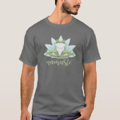 Funny Namaste Yoga Posen Frog Buddha Blume Symbol T-Shirt (Vorderseite)