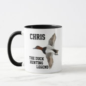Funny Name Duck Jagd Legend Canvasback Sports Tasse (Links)
