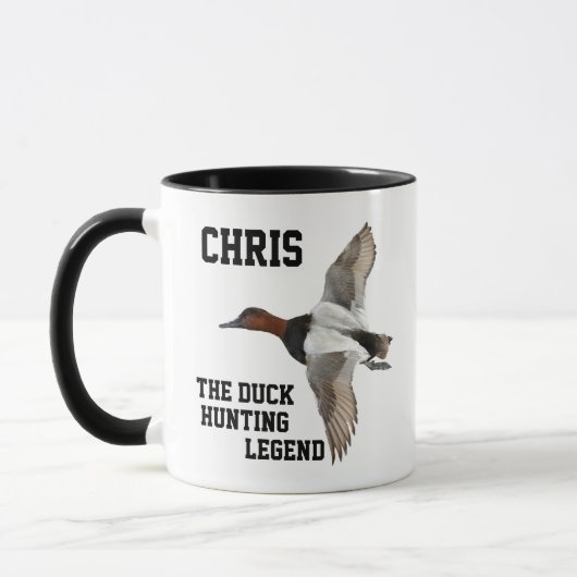 Funny Name Duck Jagd Legend Canvasback Sports Tasse (Links)