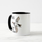 Funny Name Duck Jagd Legend Canvasback Sports Tasse (Vorderseite Links)