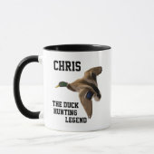 Funny Name Duck Jagd Legend Mallard Sport Tasse (Links)