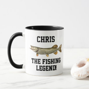 Funny Name Fishing Legend Northern Pike Sports Tasse
