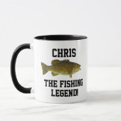 Funny Name Fishing Legend Smallmouth Bass Sports Tasse (Links)