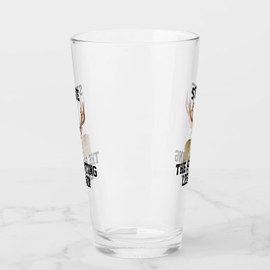 Funny Name Jagd Legend Mule Deer Antlers Glas (Links)