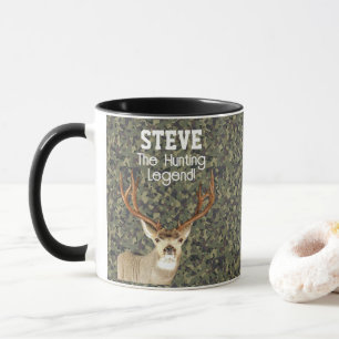 Funny Name Mule Deer Junting Legend Sports Camoufl Tasse
