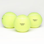 Funny Name Personalisiert Tennisbälle<br><div class="desc">Der Name "Personalisiert Tennis Balls"</div>