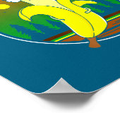 Funny Nana Banana  Poster (Ecke)