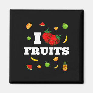 Funny Nana Watermelon Strawberry I Liebe Obst Magnet