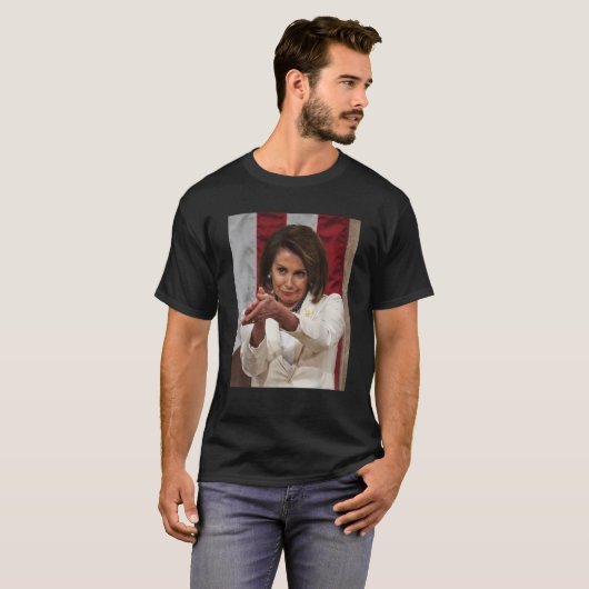 Funny Nancy Pelosi Clap Back T Shirt Anti Trump Me (Vorne ganz)