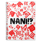 Funny Nani Me Japanese Typography Notizblock (Vorderseite)