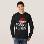 Funny Nanny Claus Christmas Pajamas Santa T-Shirt (Vorne ganz)