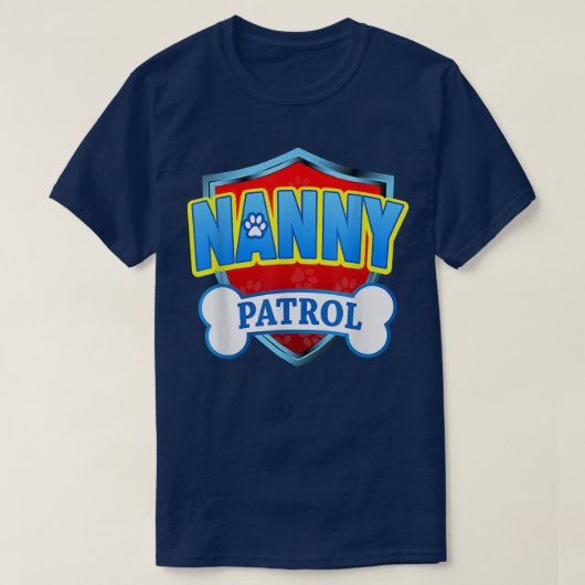 Funny Nanny Patrol Hund Mama, Vater für Männer Fra T-Shirt (Design vorne)