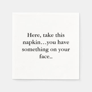 Funny Napkin Text Serviette