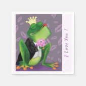 Funny Napkins mit Froschprinz - Benutzerdefinierte Serviette (Vorderseite)